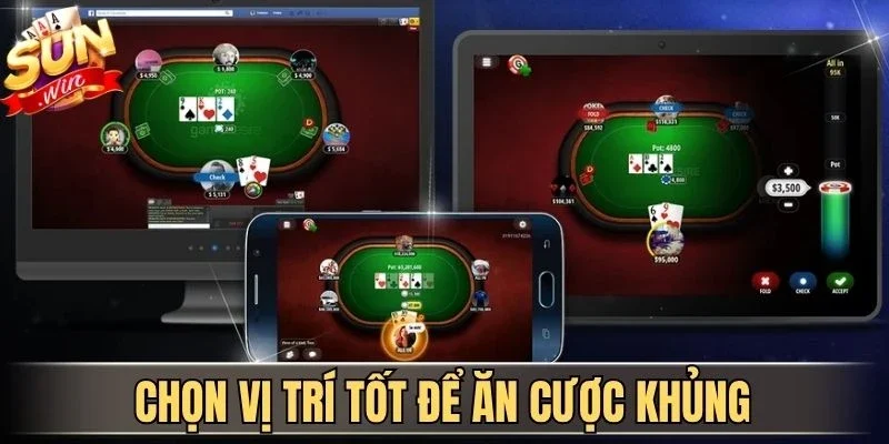 Vị Trí Trong Bàn Poker - Chìa Khóa Hốt Bạc Tại Sunwin 2026 | Hình số 4 Chọn vị trí tốt để ăn cược khủng