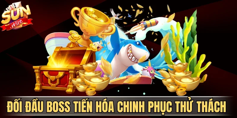 Crazy Shark 2026 - Săn Cá Mập Điên Cuồng Rinh Quà Lớn | Hình số 2 Đối đầu boss tiến hóa chinh phục thử thách