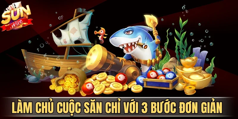 Crazy Shark 2026 - Săn Cá Mập Điên Cuồng Rinh Quà Lớn | Hình số 3 Làm chủ cuộc săn chỉ với 3 bước đơn giản