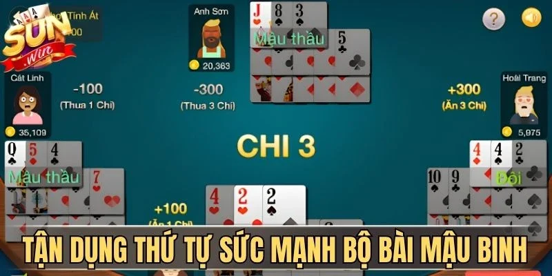 Thứ Tự Sức Mạnh Bộ Bài Mậu Binh Cho Tân Thủ Sunwin | Hình số 4 Tận dụng thứ tự sức mạnh bộ bài Mậu Binh