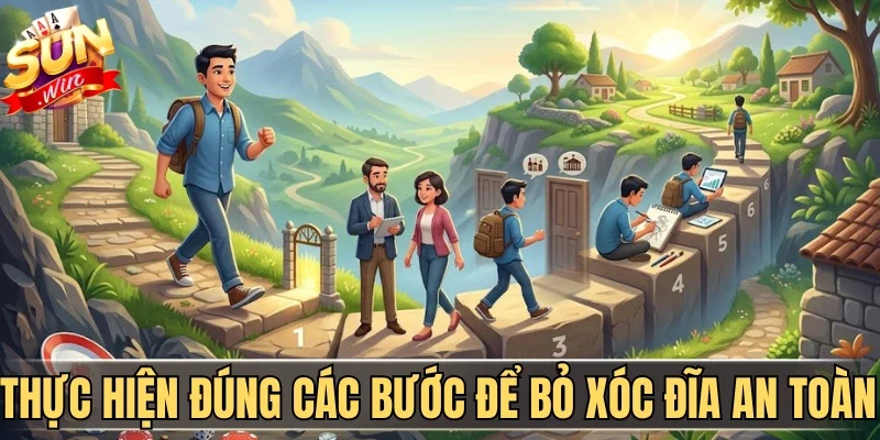Hướng Dẫn Bỏ Xóc Đĩa Chuẩn Xác Nâng Cao Tỷ Lệ Thắng | Hình số 3 Thực hiện đúng các bước để bỏ xóc đĩa an toàn