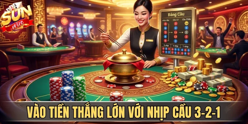 Mẹo Chơi Xóc Đĩa Kubet Luôn Thắng Bỏ Túi Bộn Tiền Thưởng | Hình số 2 Vào tiền thắng lớn với nhịp cầu 3-2-1